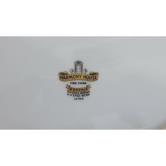 Vtg Mid-Century Modern MCM Harmony House WOODHUE 7 3/4" Salad Plates Set of 5 - Picture 4 of 4